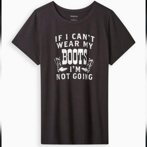 Torrid Everyday Tee - Signature Jersey My Boots Black